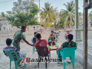 Babinsa Tekankan Penyelesaian Kekeluargaan, Warga Sepakat Perbaiki Mesin Perahu yang Rusak