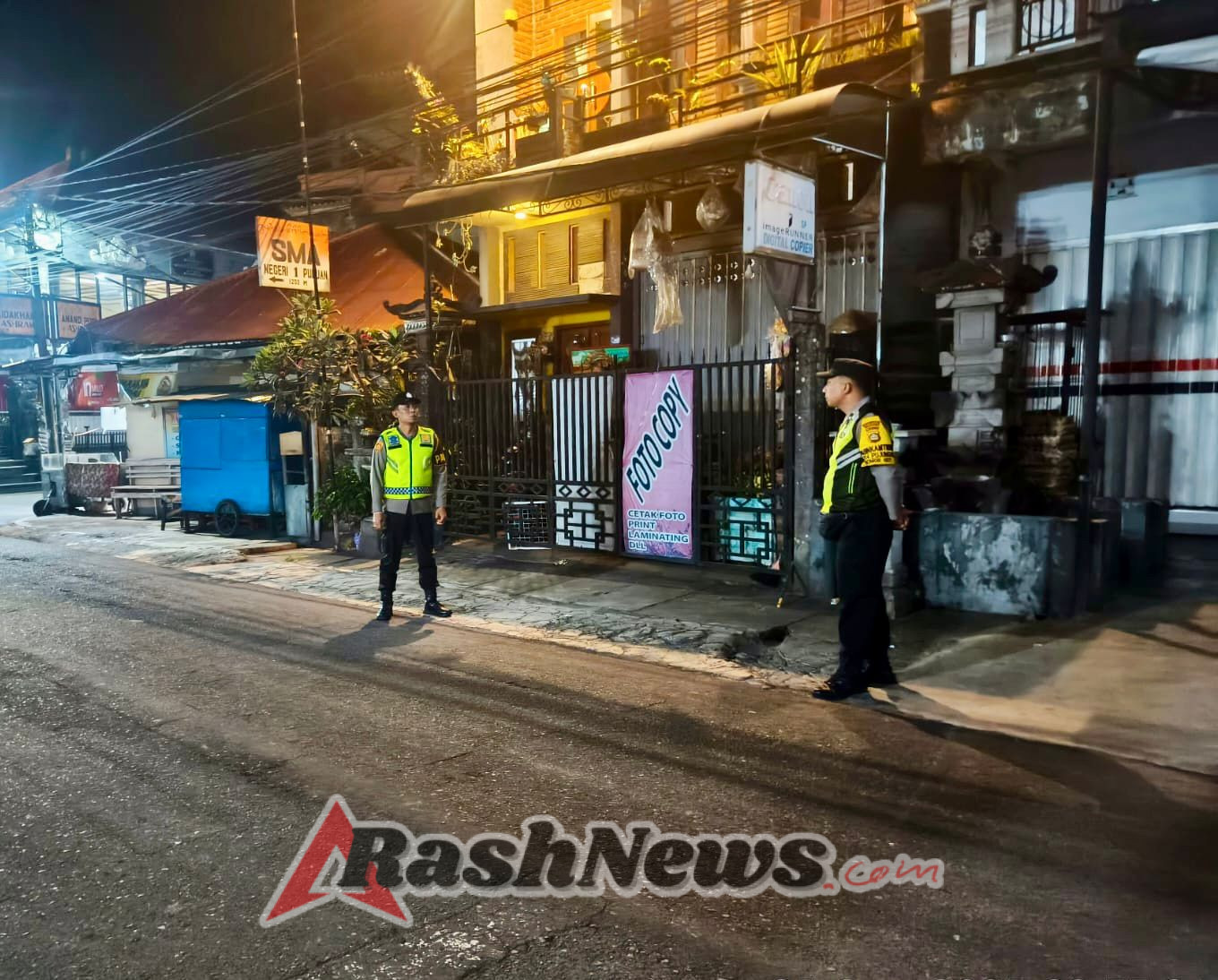 Antisipasi Gangguan Kamtibmas, Polsek Pupuan Laksanakan Patroli di Jam Rawan
