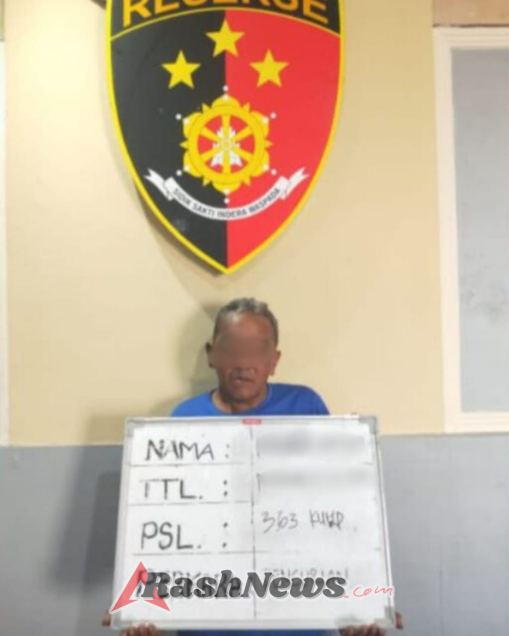 Seorang Pria Diamankan Tim Opsnal Polsek Dentim Usai Curi HP