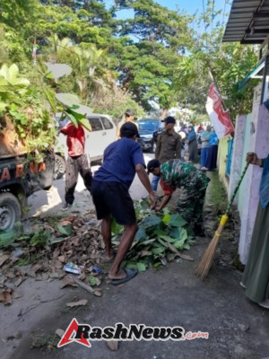 Gotong Royong Lintas Sektor di Rasanae Timur Jadi Wujud Sinergi Wujudkan Kota Bima Bersih dan Sehat