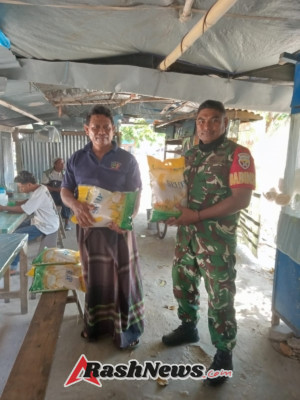 Babinsa Rote Ndao Himbau Warga Manfaatkan Beras SPHP dengan Bijak