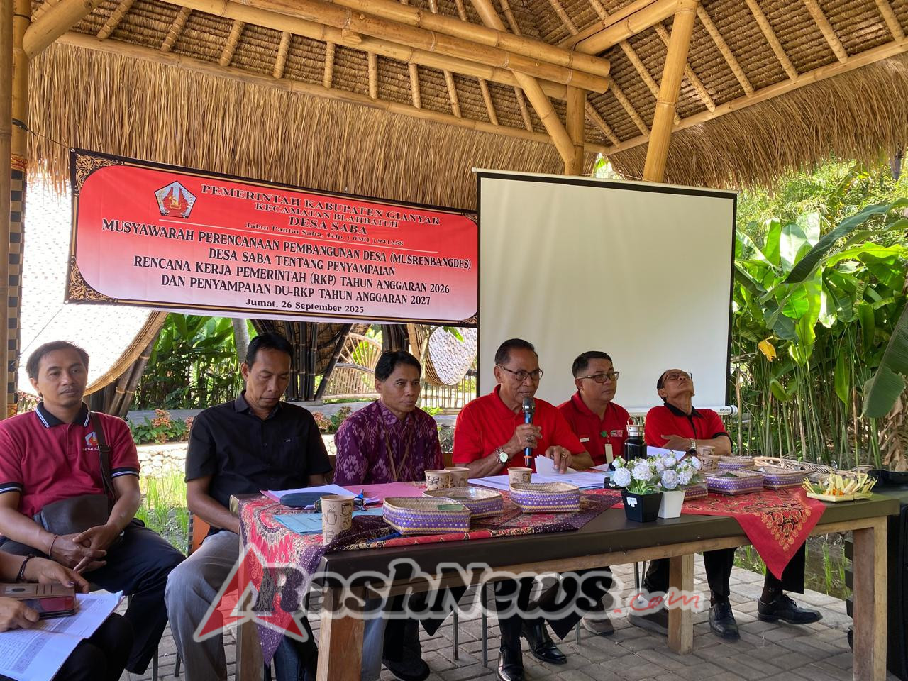 Babinsa Bersama Stakeholder Desa Saba Bahas RKP 2026 dan Usulan RKP 2027