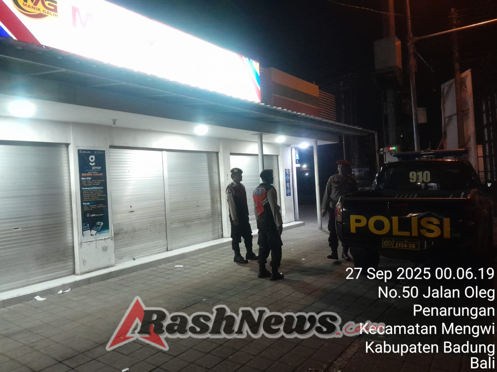Melalui Kegiatan Patroli, Polseek Mengwi Persempit Ruang Gerak Pelaku Kejahatan