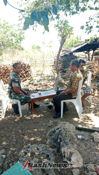 Babinsa Ingatkan Warga Loman Antisipasi Kebakaran di Musim Kemarau