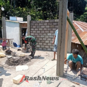 Babinsa Liabeke Ajak Warga Jaga Kebersihan dan Ketertiban Lingkungan