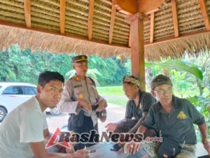 Satuan Binmas Polres Bangli Laksanakan Sambang dan Koordinasi dengan Bakamda Desa Adat Jehem, Tembuku
