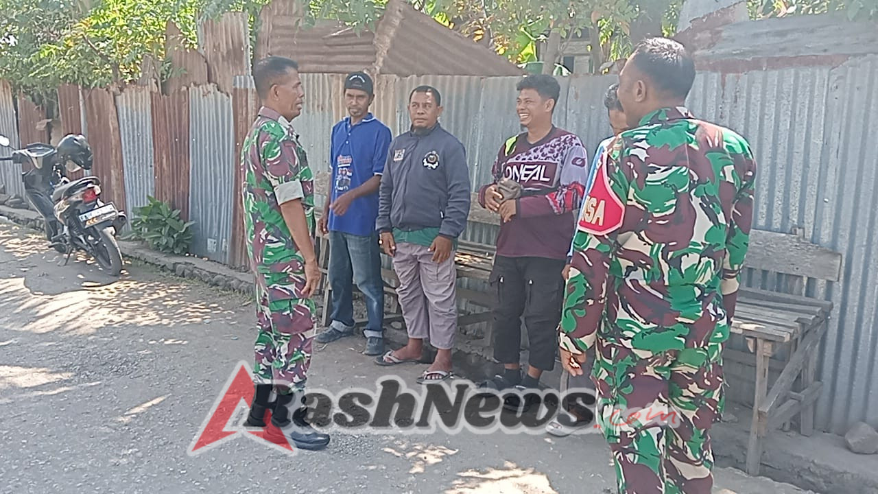 Koramil Rasanae Bersinergi dengan Tokoh Masyarakat Dukung Keamanan Lingkungan