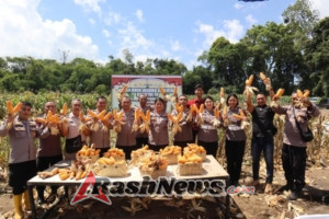 Wakapolres Bangli Hadiri Panen Raya Jagung Serentak Kwartal III Tahun 2025 melalui Zoom