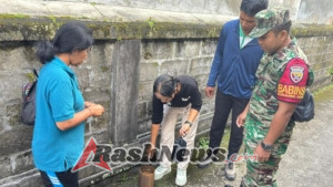 Pasca Hujan, Babinsa Tohpati  Cegah DBD Melalui PSN