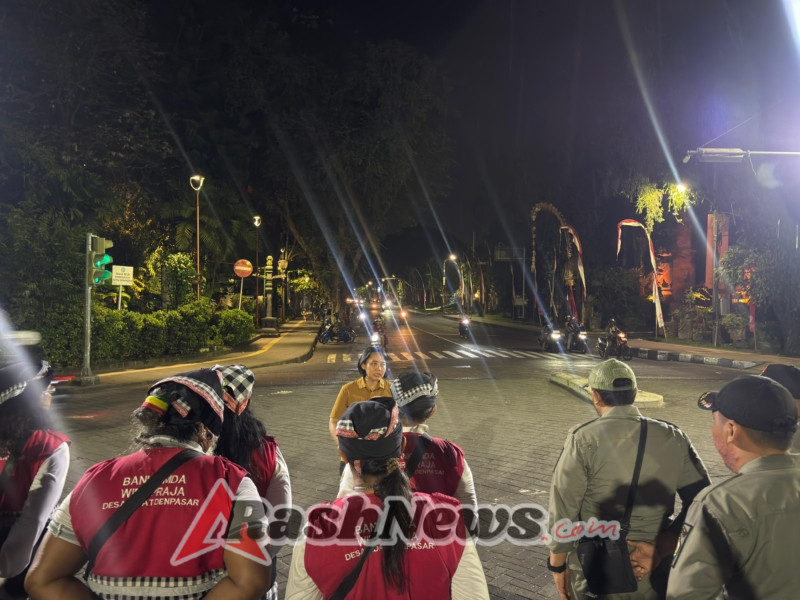 Polsek Denpasar Barat Gelar Patroli Blue Light dan KRYD Atensi Malam Minggu