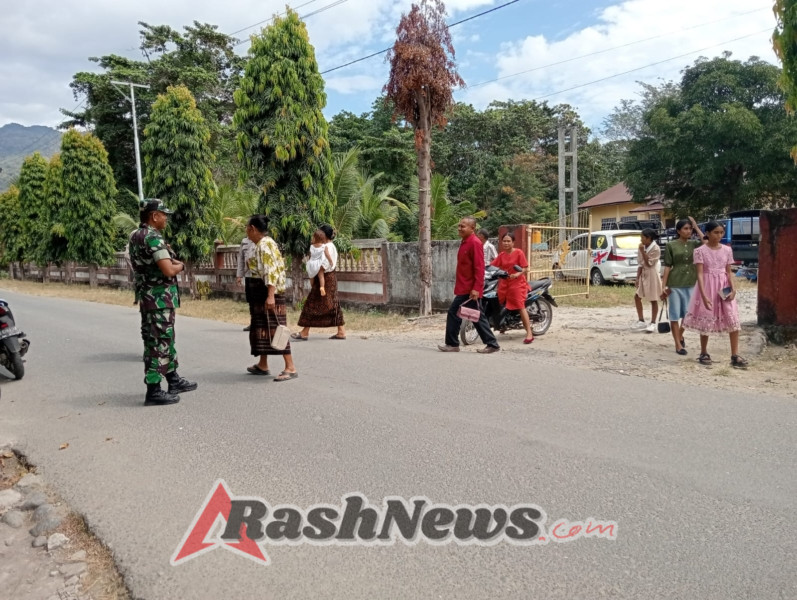Pengamanan Ketat TNI-Polri Ciptakan Situasi Kondusif Saat Ibadah di Maurole