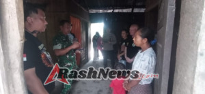 Babinsa Bajawa Dampingi Kasdim dan Yayasan Sosial Kunjungi Balita Sakit di Desa Naru