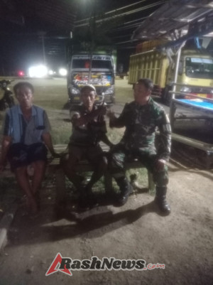 Babinsa Koramil 1628-04/Poto Tano Ajak Warga Bersama Jaga Ketertiban