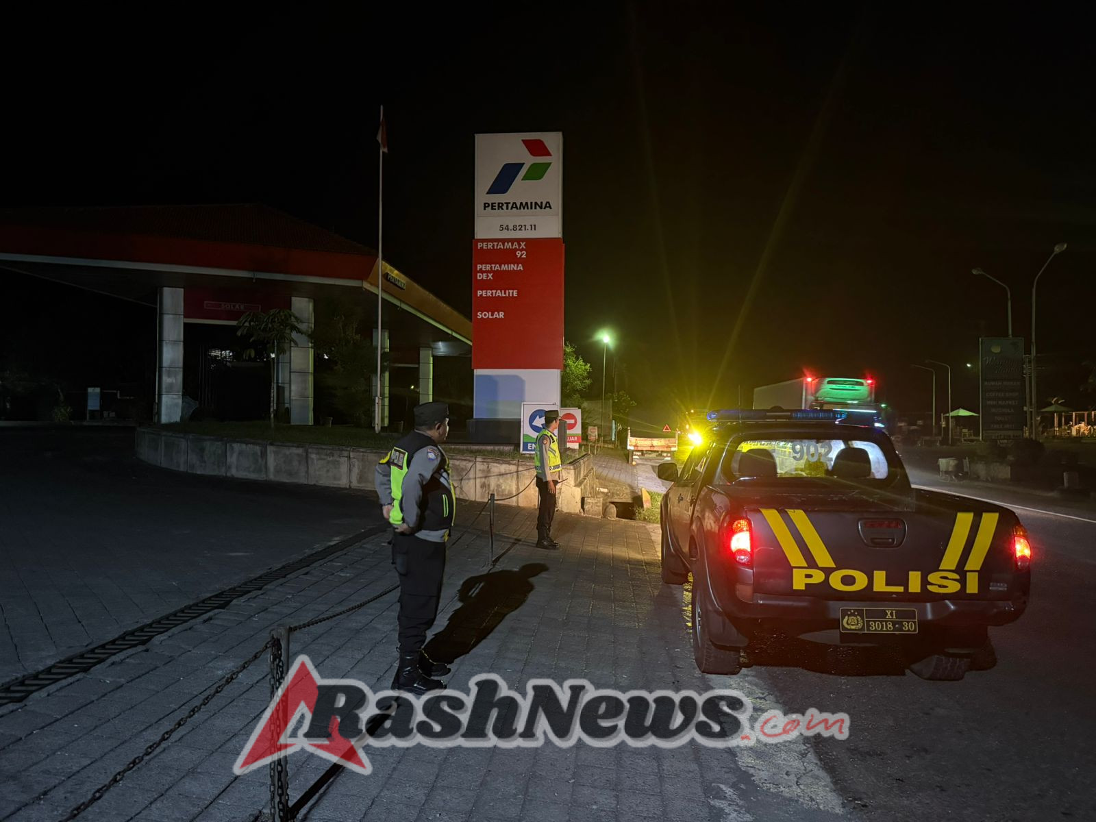 Polsek Selemadeg barat Gelar Patroli Malam Menjelang Dini Hari