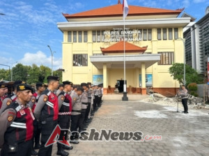 Wakapolres  Bandara Ngurah Rai Pimpin Apel Pagi, Tekankan Profesionalisme dan Hindari Perilaku Hedon