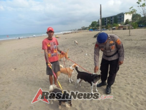 Polres Badung Intensifkan Patroli Pantai, Himbau Wisatawan Waspada Cuaca dan Arus Laut