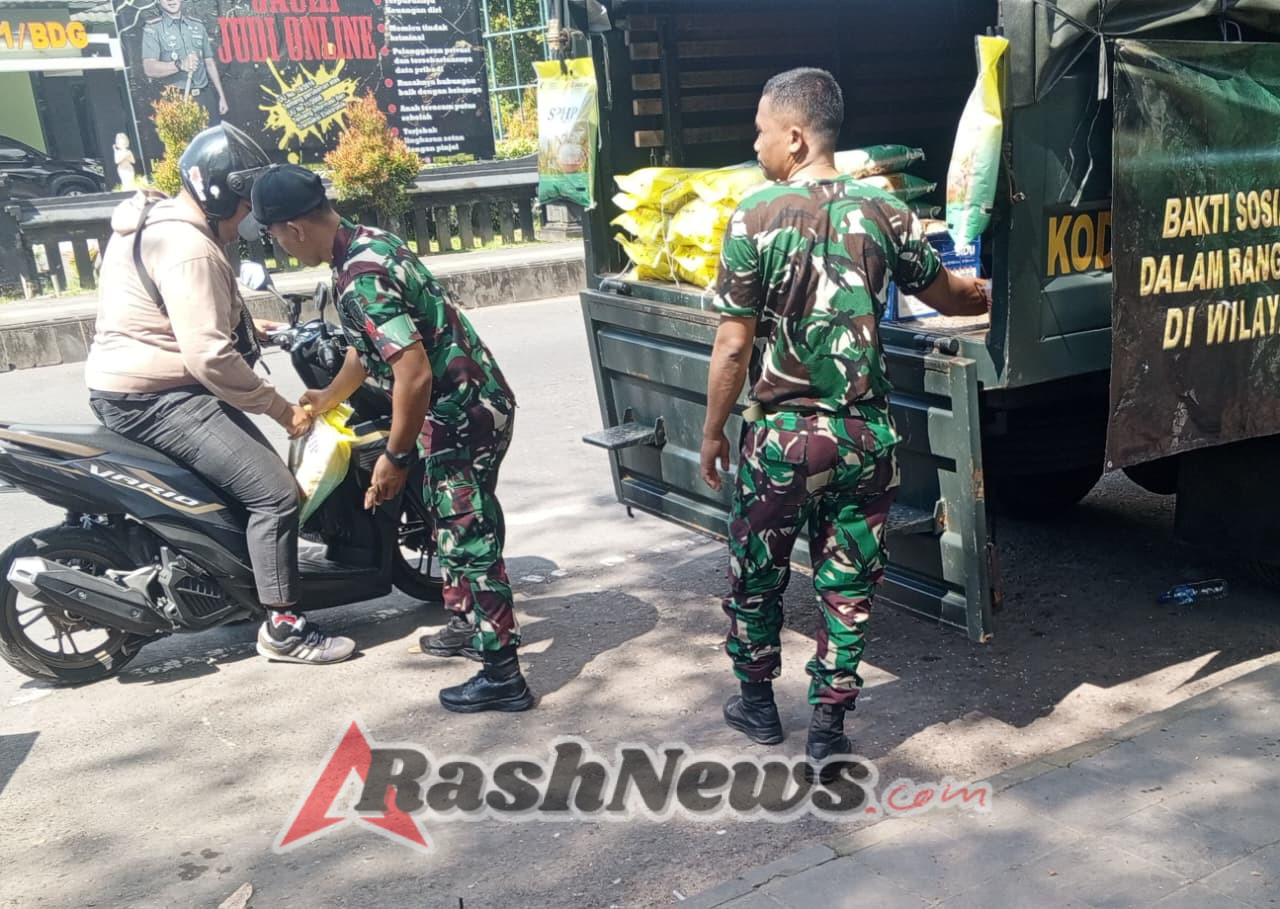 Bakti Sosial GPM, Upaya Kodim 1611/Badung Bantu Memenuhi Kebutuhan Pangan Masyarakat