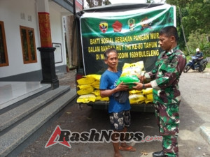 TNI dan Rakyat Bersatu: Gerakan Pangan Murah Warnai HUT TNI ke-80 di Seririt