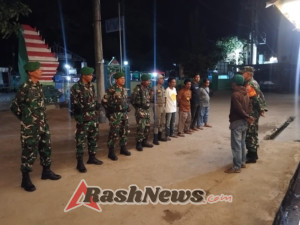 Situasi Kondusif, Koramil 1608-04/Woha Selesaikan Rangkaian Patroli Siskamling