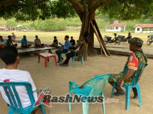 TNI AD Perkuat Sinergi dengan Warga Desa Neotonda Melalui Kegiatan Pamwil dan Komsos