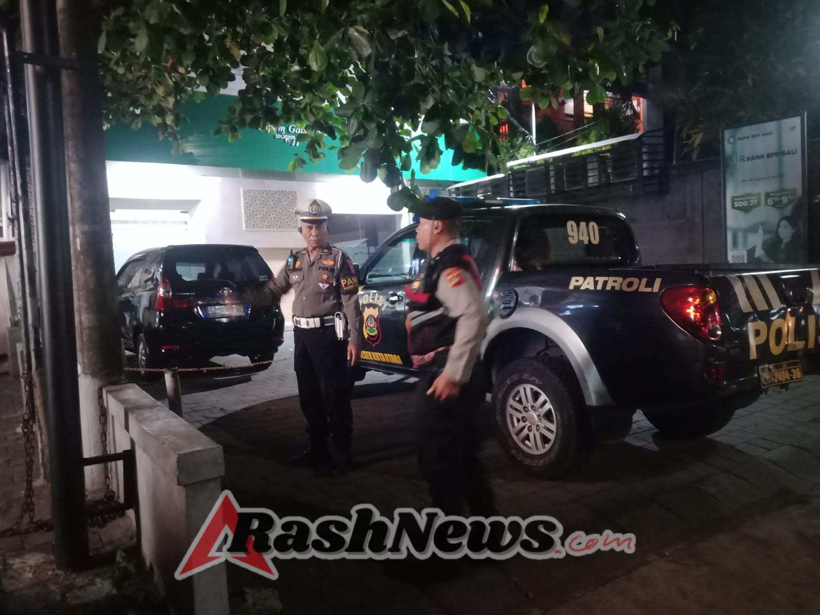 Cegah Balapan Liar UKL Polsek Kuta Utara Patroli Di Jalan Gatsu Barat.