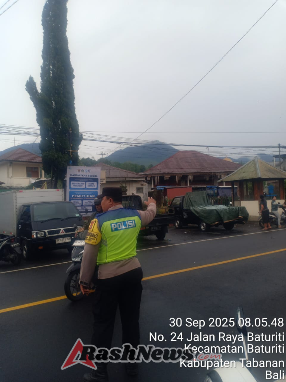 Polsek Baturiti Gelar Strong Point Pastikan Keamanan di Titik Rawan