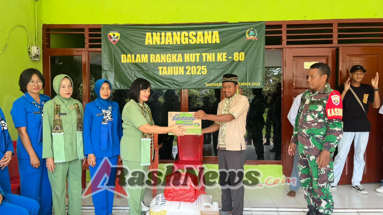 HUT ke-80 TNI Jadi Momentum Kodim 1603/Sikka Perkuat Kemanunggalan dengan Purnawirawan dan Masyarakat