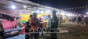 Koramil 1628-03/Seteluk Jaga Stabilitas Wilayah Lewat Patroli Malam