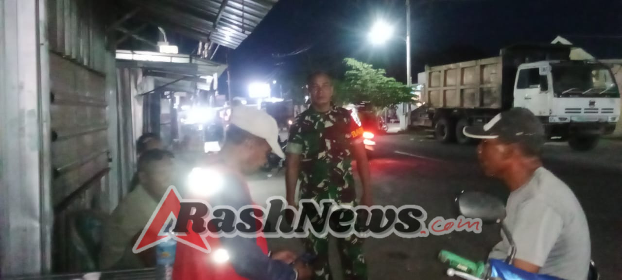 ‎Patroli Malam, Koramil 1607-09 Pastikan Situasi Tetap Kondusif
