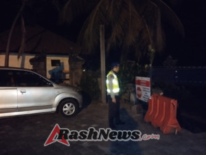 Kanit Intel Polsek Bebandem Pimpin Patroli Blue Light Patrol