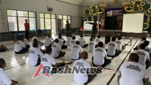 Babinsa Koramil 1626-01/Bangli Tanamkan Wawasan Kebangsaan kepada Warga Binaan Rutan