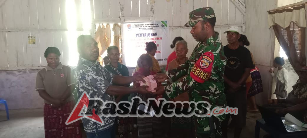 Babinsa Kopda Samdia Jenkari Pastikan Penyaluran BLT Tepat Sasaran