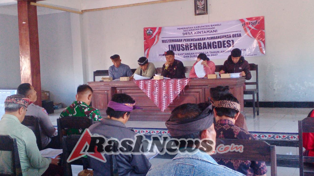 Perkuat Koordinasi, Babinsa Desa Kintamani Hadiri Musrenbangdes Tahun 2025