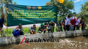 Apresiasi peran strategis petani dalam menjaga ketahanan pangan, Dandim 1623/Karangasem hadiri peringatan HUT tani Nasional.