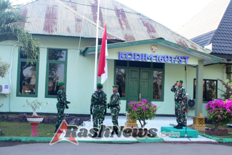 Upacara Bendera Senin, Kodim 1601/Sumba Timur Tanamkan Disiplin dan Jiwa Patriotisme