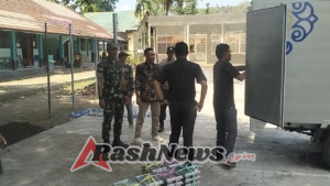 Menu Bergizi Berisi Roti, Telur, Susu, dan Jeruk Diberikan untuk Siswa Ambalawi dengan Pengawasan Koramil