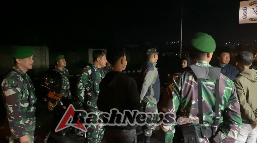 Kodim 1612/Manggarai dan Ormas Lakukan Patroli Bersama Ciptakan Keamanan