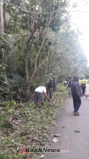 Sinergi Babinsa dan Warga Wujudkan Lingkungan Jalan Bersih