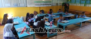 Babinsa Tepas Hadir Dampingi Program Makan Bergizi untuk Anak Sekolah
