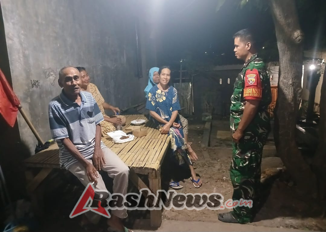 Babinsa Potu Edukasi Warga, Ajak Kontrol Anak dan Jaga Lingkungan