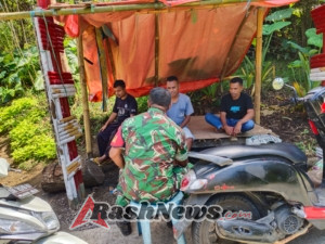 Babinsa Serka Piter Kase Ajak Warga Waspada dan Peduli Lingkungan Sekitar