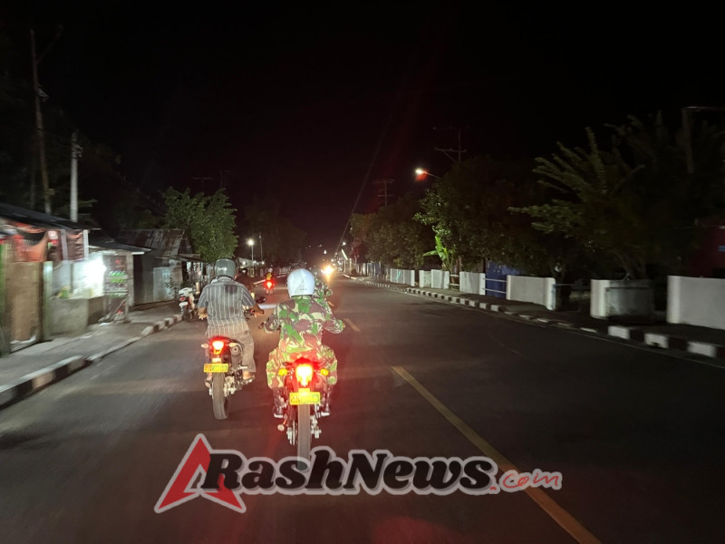 Kodim 1622/Alor Gelar Patroli Malam Cegah Gangguan Kamtibmas