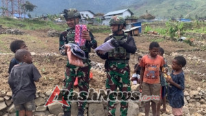 Anjangsana Penuh Kasih, Satgas Yonif 743/PSY Hadirkan Sehat di Pruleme