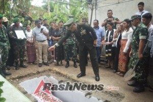 Dandim 1621 TTS Hadirin Pemakaman Almarhum Prada Roland Triwidhy Tanaem