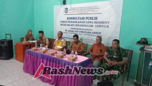Babinsa Desa Lunyuk Rea Hadiri Sosialisasi Penanganan Long Segment Ruas Jalan Lenangguar – Lunyuk