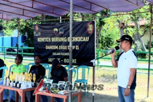 Lomba Burung Berkicau Ramaikan Peringatan HUT TNI ke-80 Kodim 1601/ST