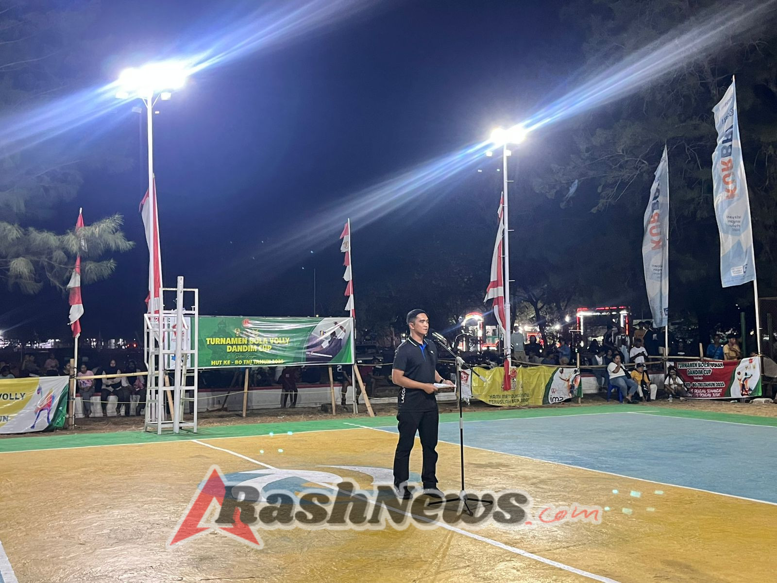 Dandim 1601/Sumba Timur Pimpin Penutupan Turnamen Volly Dandim Cup II HUT TNI ke-80
