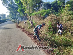TNI Bersama Rakyat Ciptakan Lingkungan Aman dan Nyaman di Desa Matawai Kajawi
