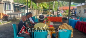 Babinsa Kopda M. Saleh H. Hadiri Peletakan Batu Pertama, Perkuat Silaturahmi dengan Warga