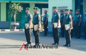 Kodim 1624/Flotim Gelar Acara Korp Raport Pindah Satuan Anggota